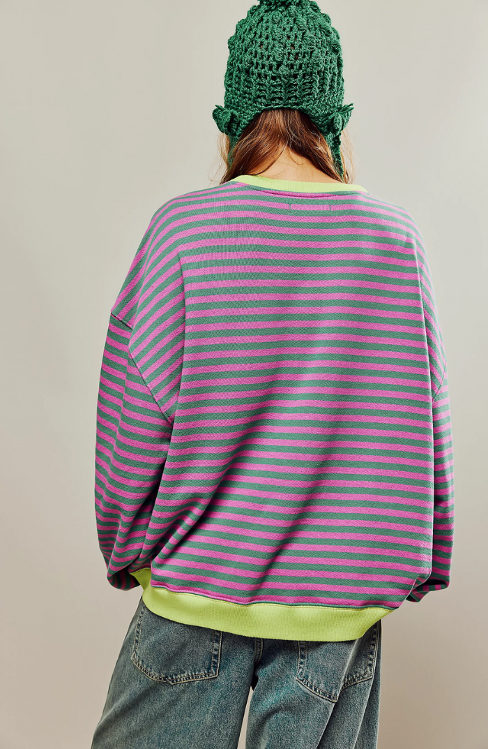 Sylis-Mode | Striped Oversized Sweater