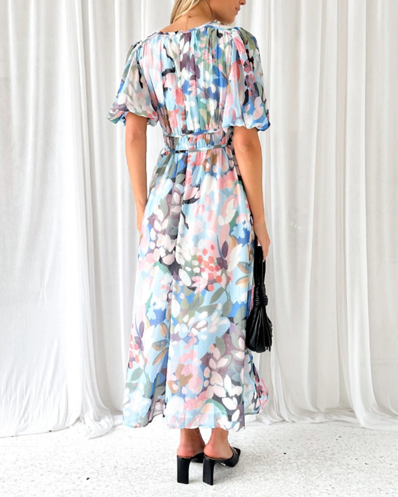 Sylis | Boho Floral Maxi Dress