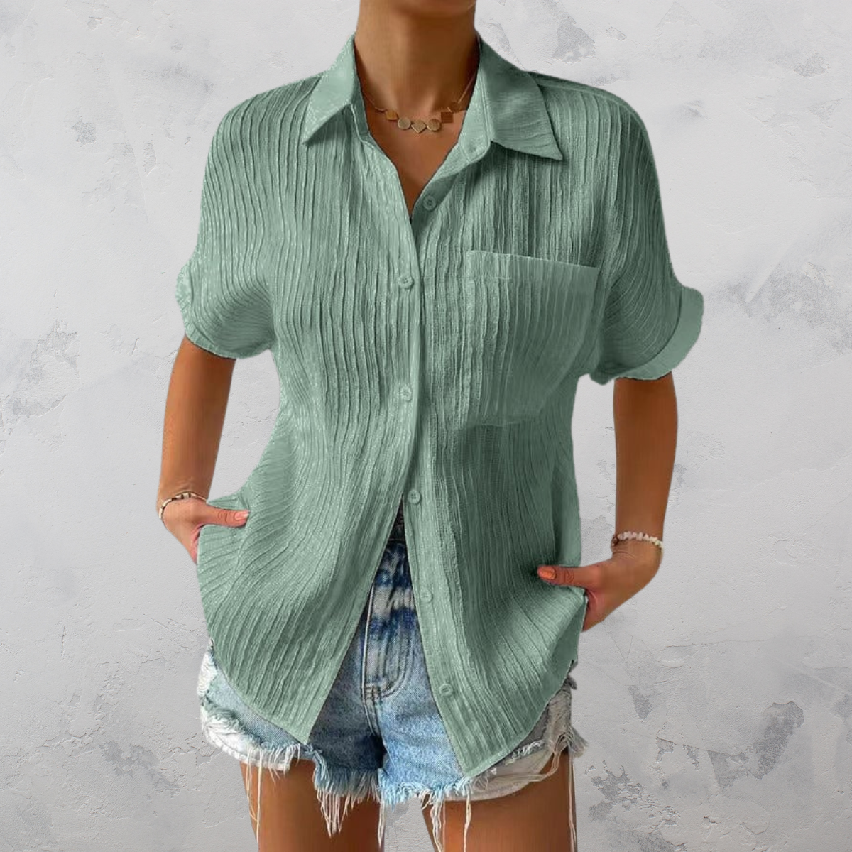 Sylis | Casual Lightweight Button-Up Shirt