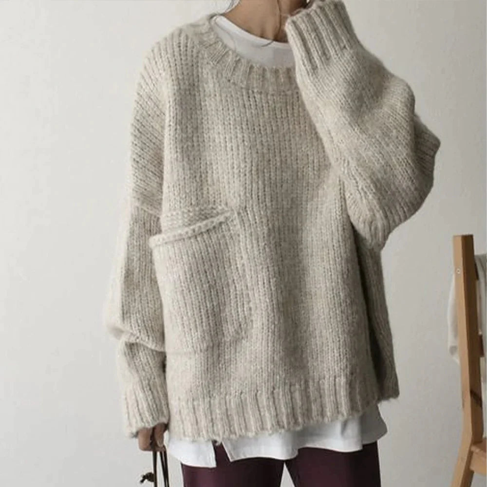 Sylis | Comfortable oversized pullover with pocket