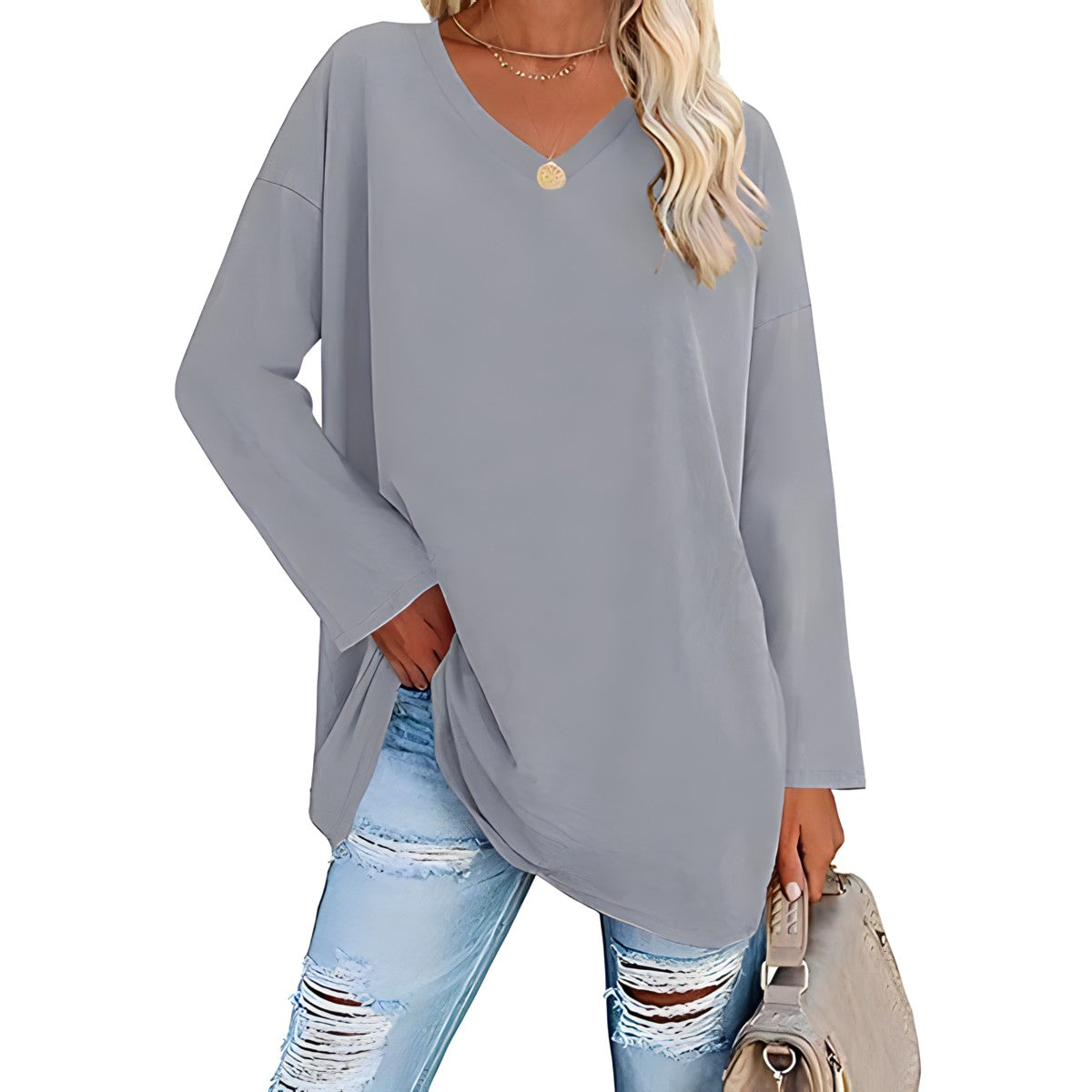 Sylis | Relaxed V-Neck Sweater