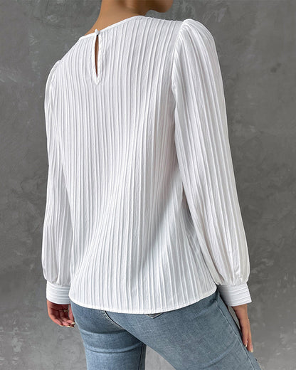 Sylis | Elegant shirt with round collar