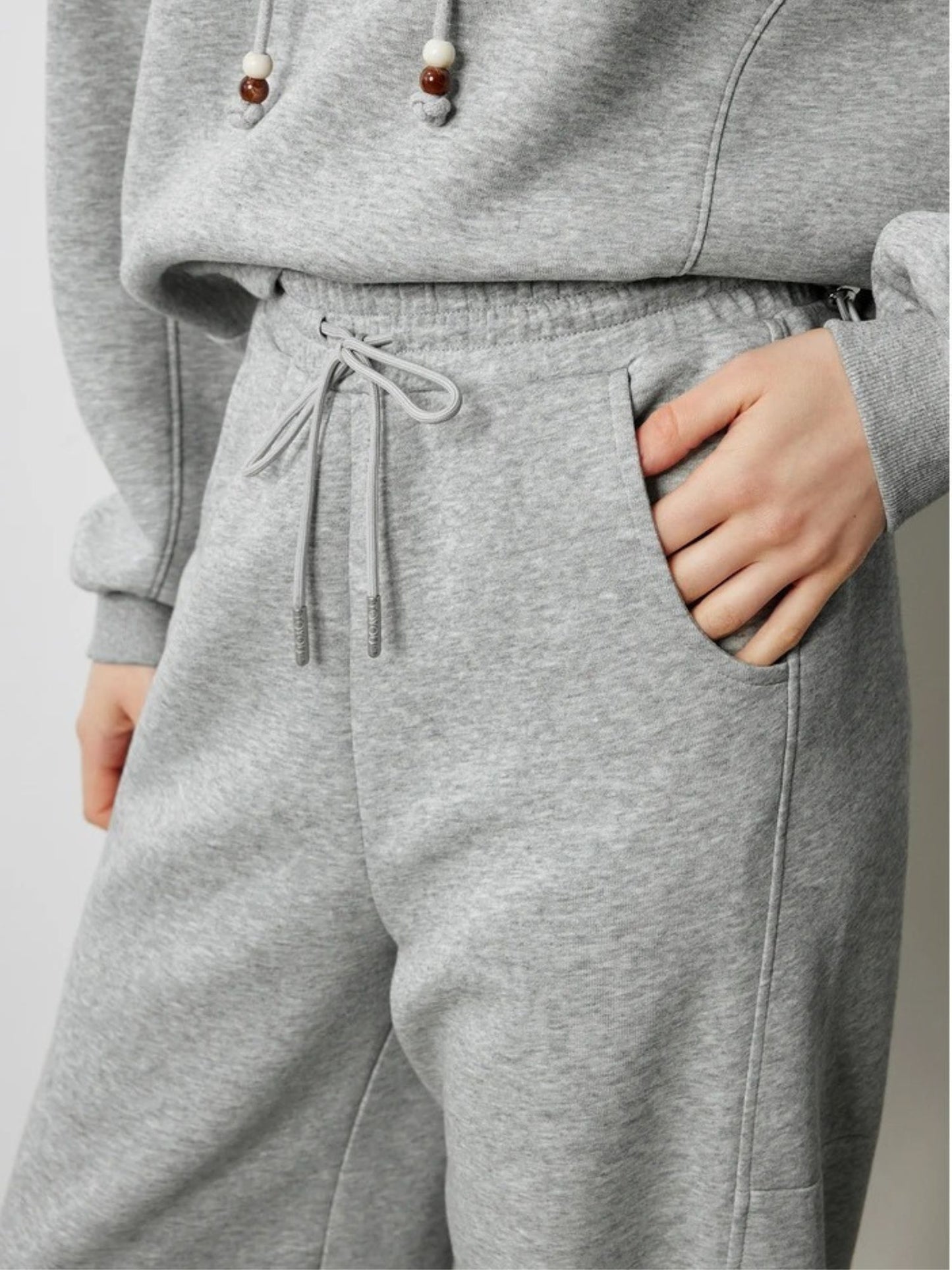 Relaxed Wide Joggers with Elastic Waist