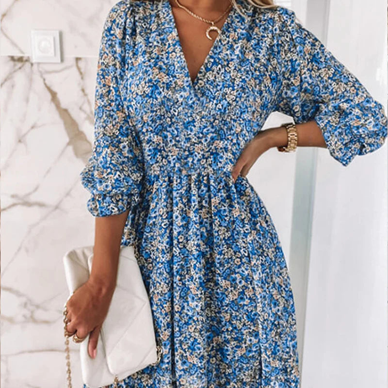 Sylis | Women's Comfortable Floral Print Dress