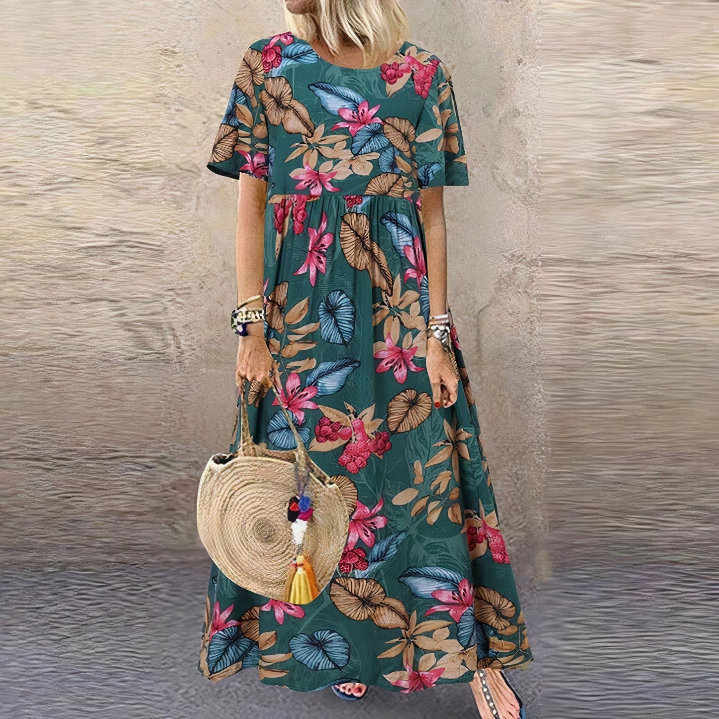 Sylis | Comfortable Contemporary Floral Dress