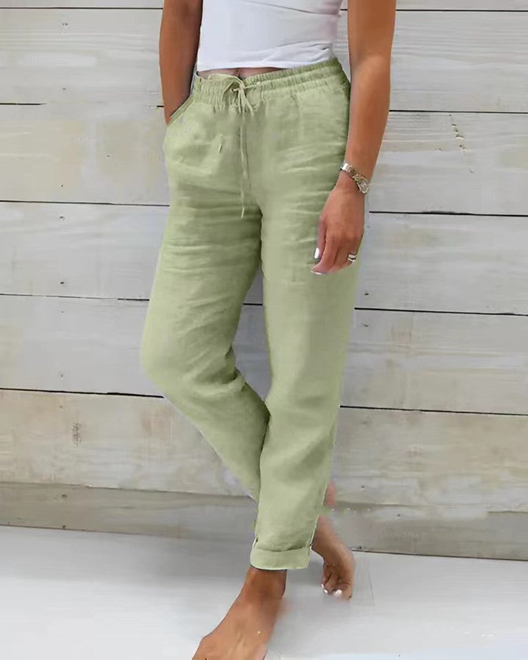 Sylis | Comfortable Waist Elastic Pants