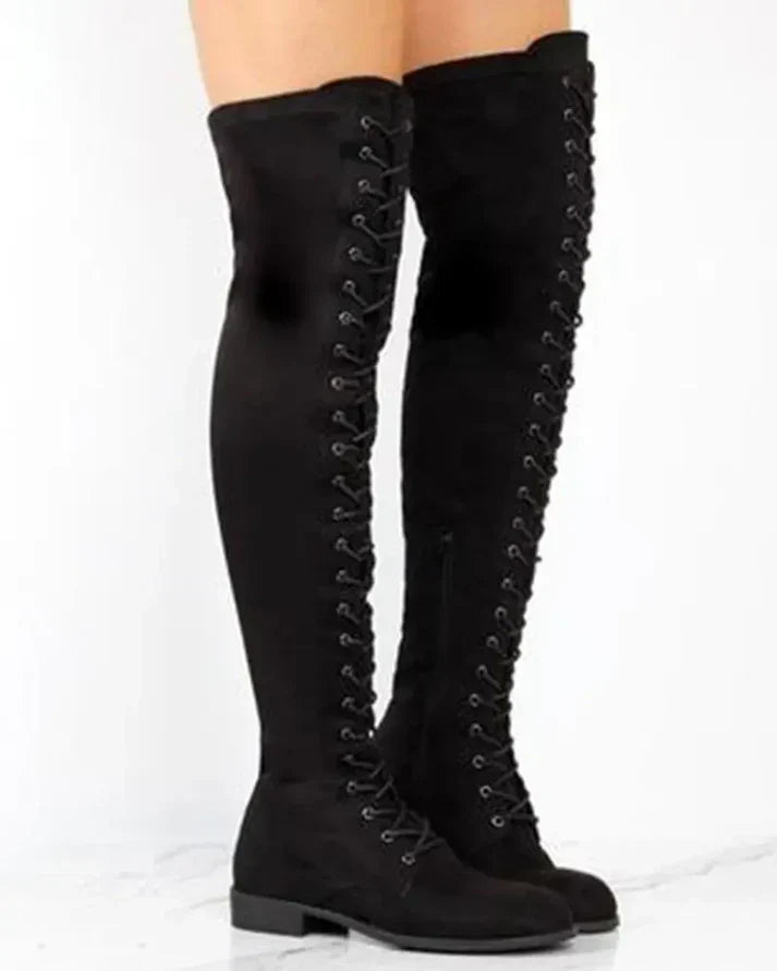 Sylis | Mid-calf lace-up boots