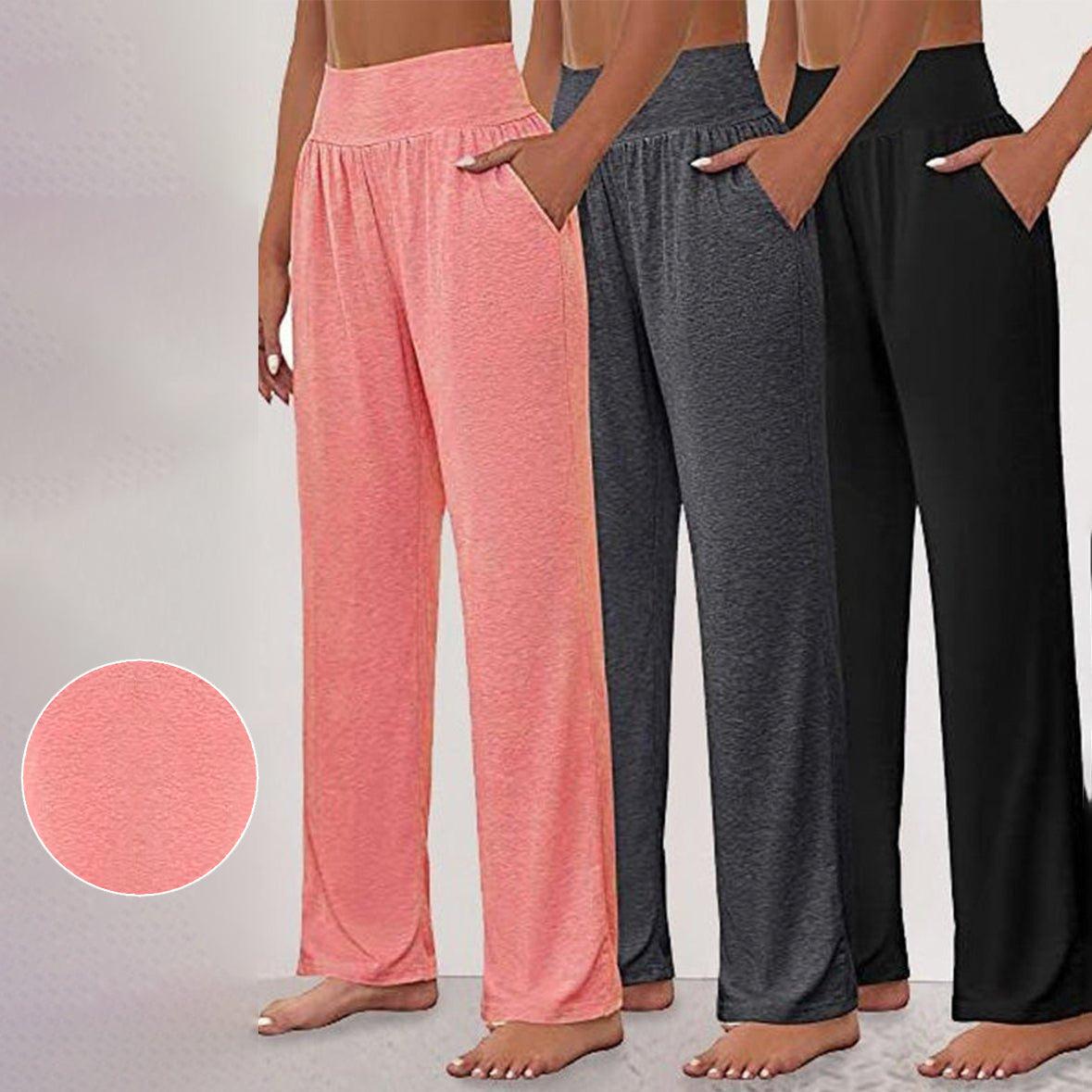 Sylis | Comfy Baby Pink Plain Pants