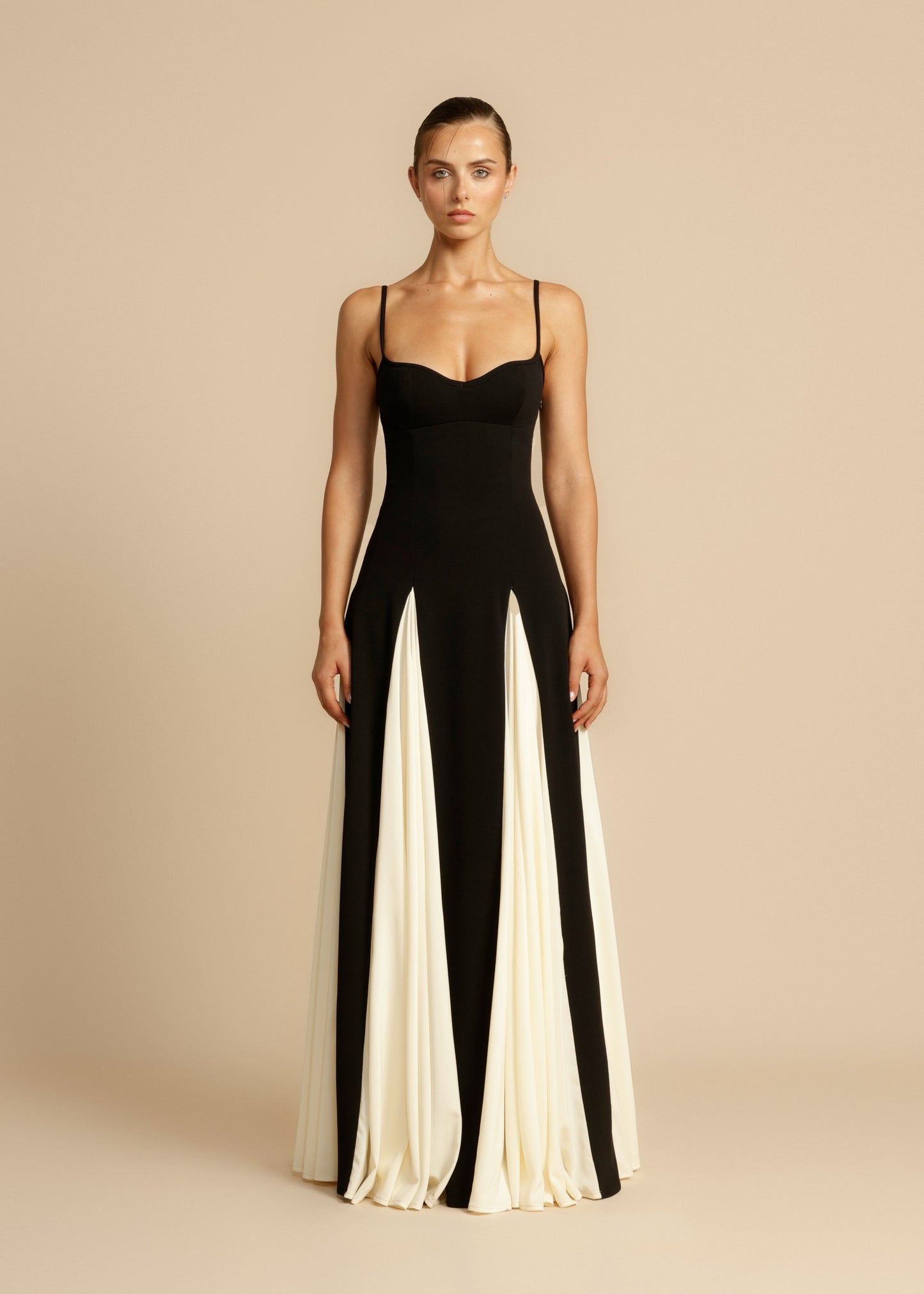 Sylis | Color block spaghetti strap maxi dress