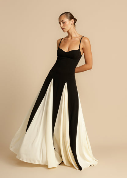 Sylis | Color block spaghetti strap maxi dress