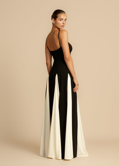 Sylis | Color block spaghetti strap maxi dress