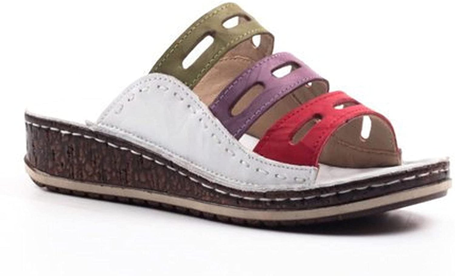 Sylis | Comfortable Supportive Tricolor Sandals for Women