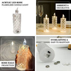 Crystal Rose Candle Holder - Romantic charm without being messy