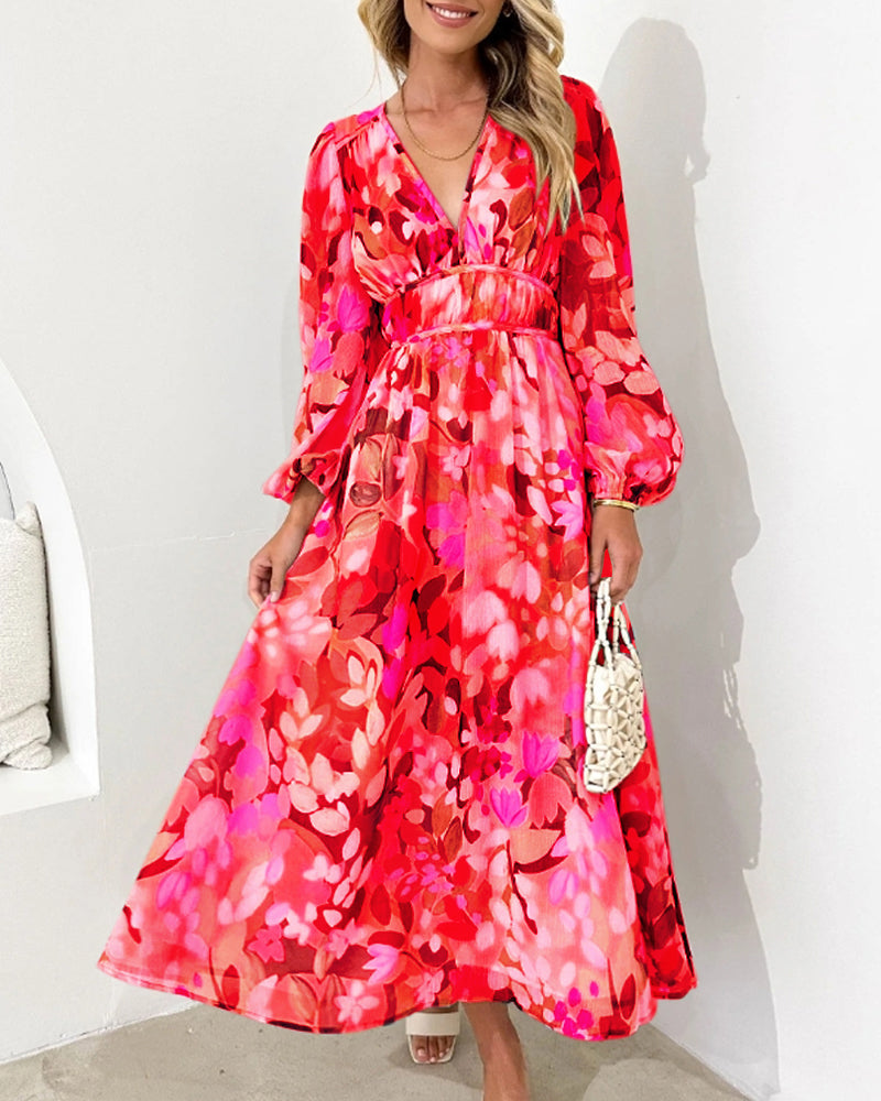 Sylis | Boho Floral Maxi Dress