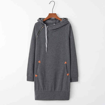 Sylis | Casual hooded sweat dress with pockets