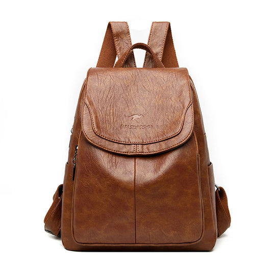 Sylis | Anti-theft backpack made of leather