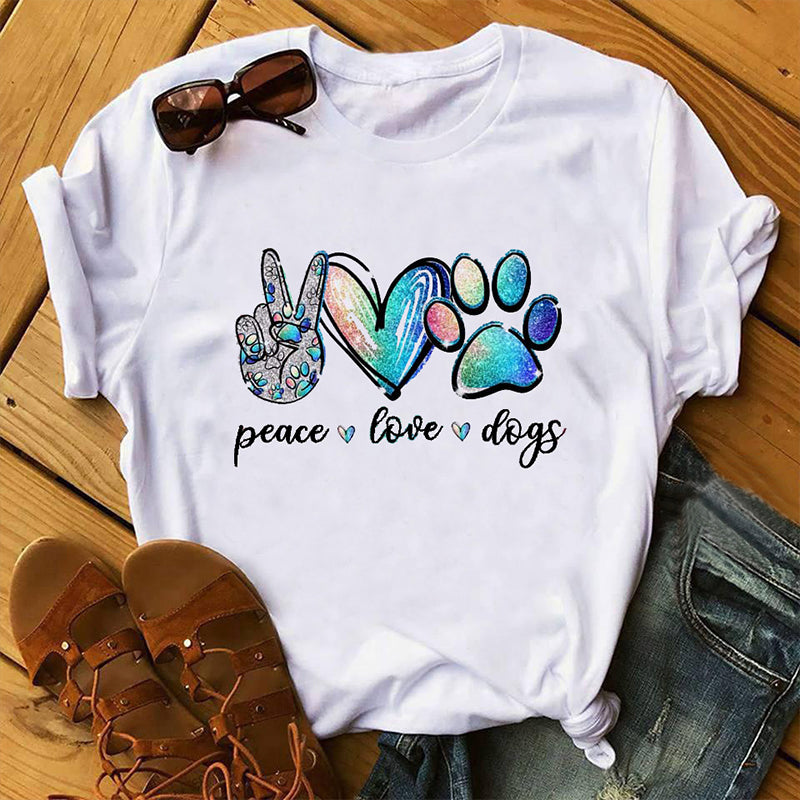 Sylis | Peace, Love & Dogs T-Shirt