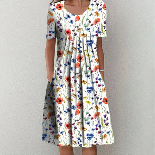 Sylis | Elegant Floral Flowy Dress