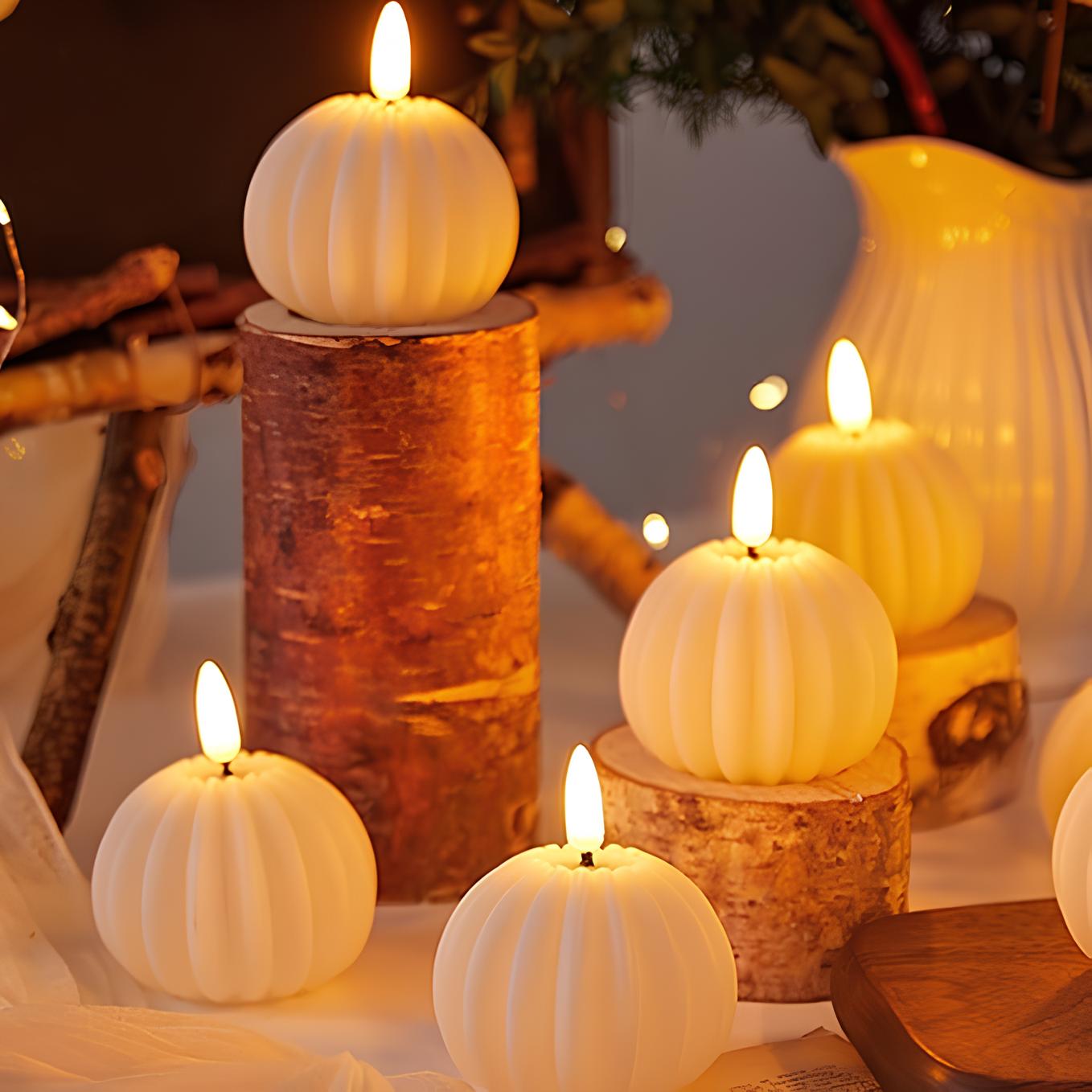 LED Candles LumiFlame | Flickering Real Wax Effect | Safe & Energy Saving | Various Sizes & Designs
