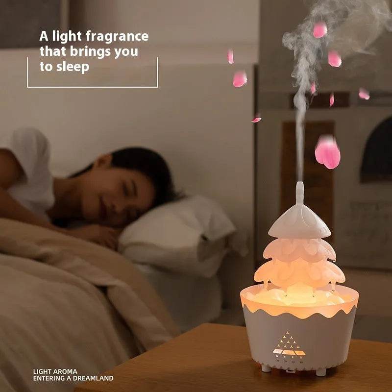 2025 New Design Essential Oil Aroma Diffuser Household Mute Small Remote Control Humidifier Suitable For Home Christmas Gift