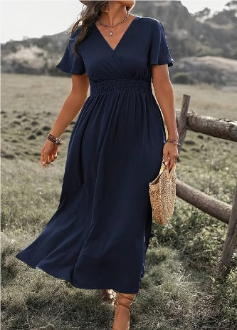 Sylis | Elegant Summer Dress with V-Neck