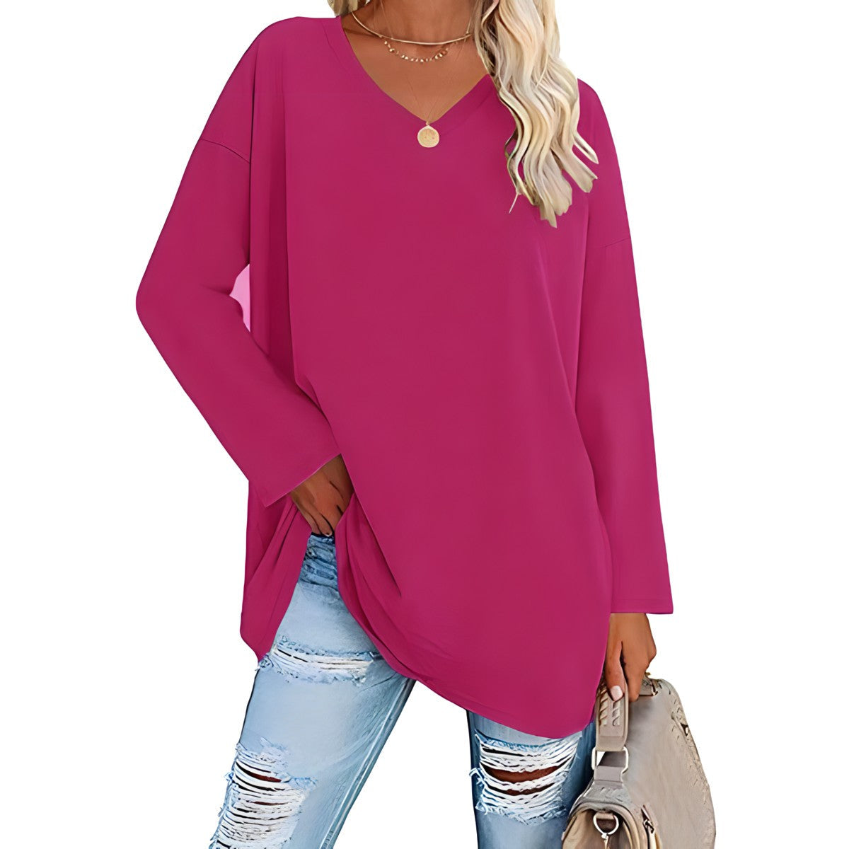 Sylis | Relaxed V-Neck Sweater