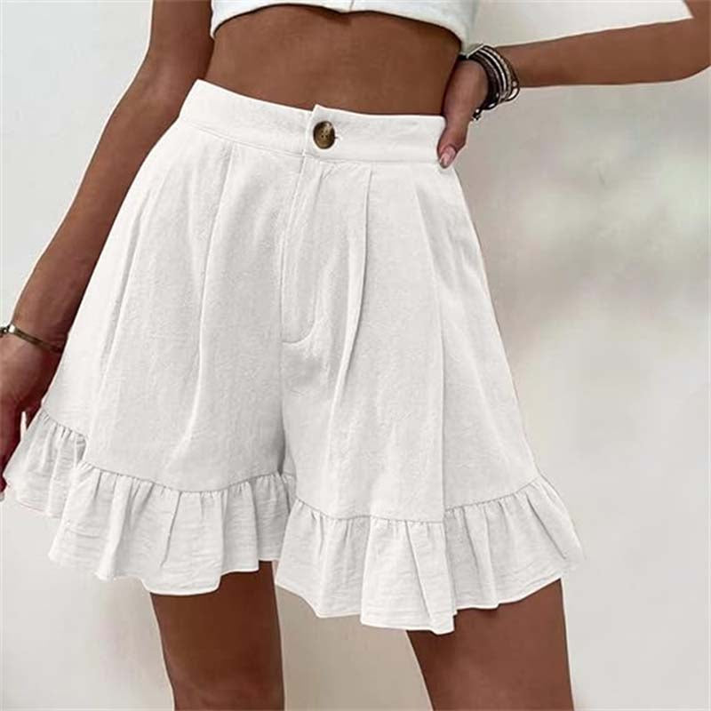 Sylis |  Flowy Ruffle Hem Shorts