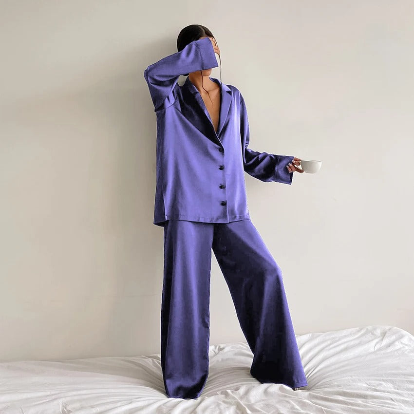 Sylis | Silky Elegance Oversized Pajama Set