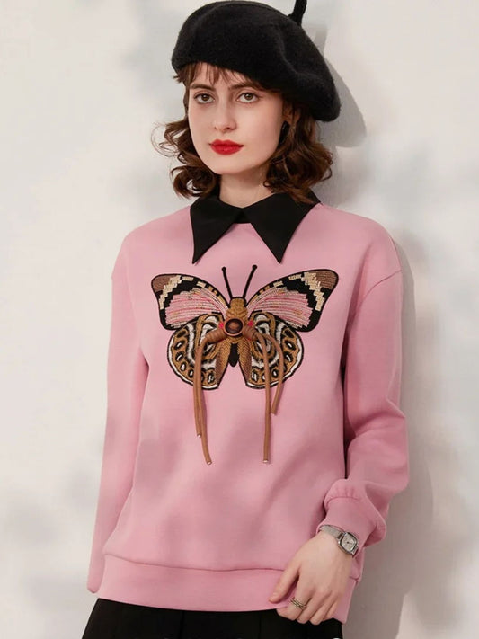 Butterfly Embroidered Jumper