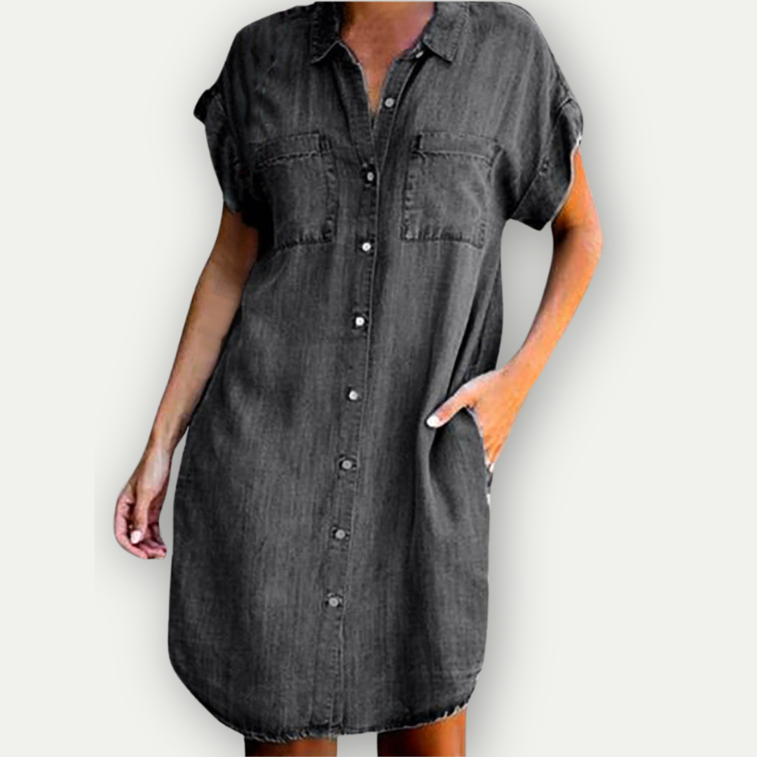 Sylis | Summery Denim Shirt Dress