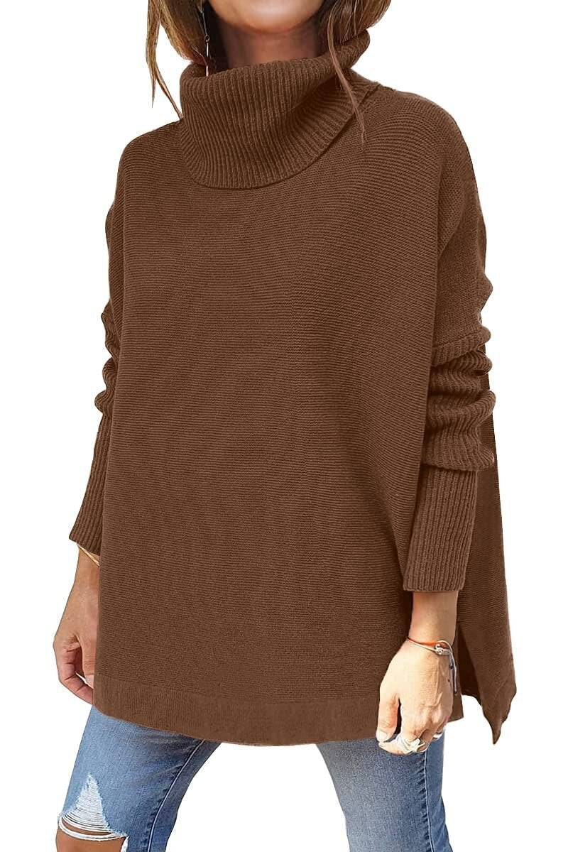 Sylis | Women's Tricot Sweater With Stand Collar