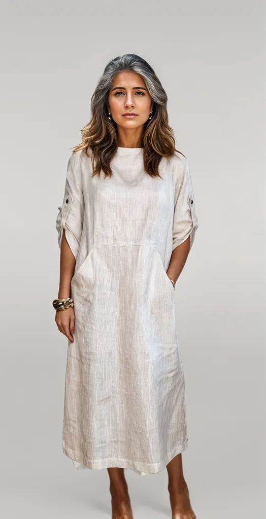 Sylis | Linen dress with pockets