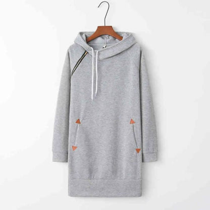 Sylis | Casual hooded sweat dress with pockets