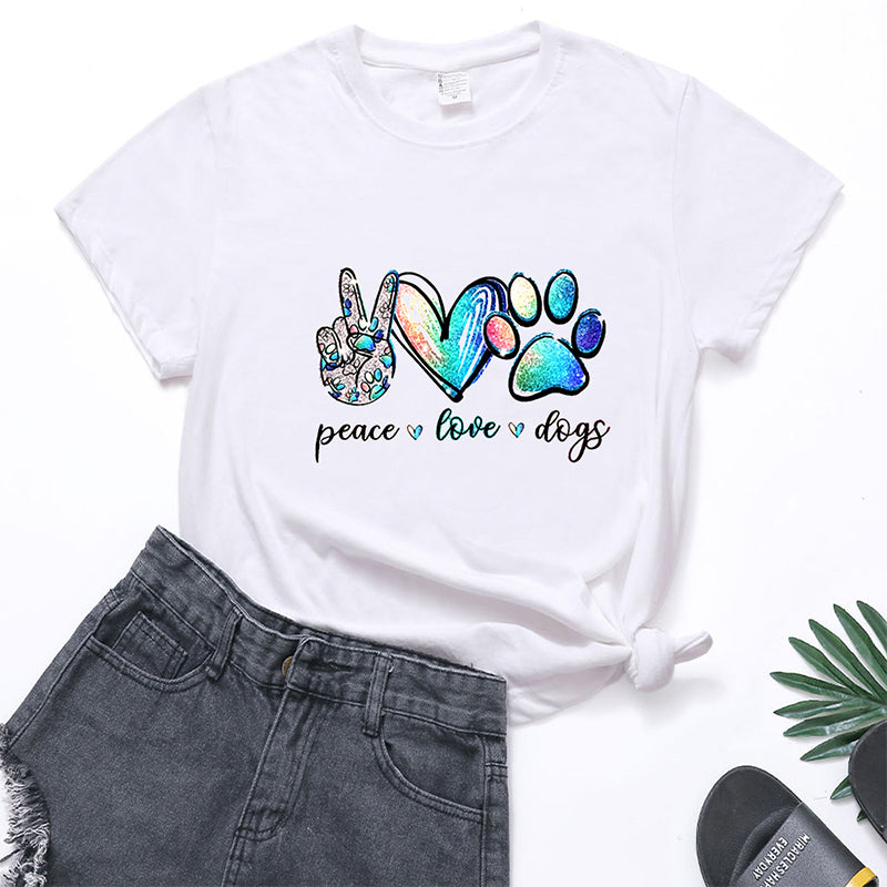 Sylis | Peace, Love & Dogs T-Shirt