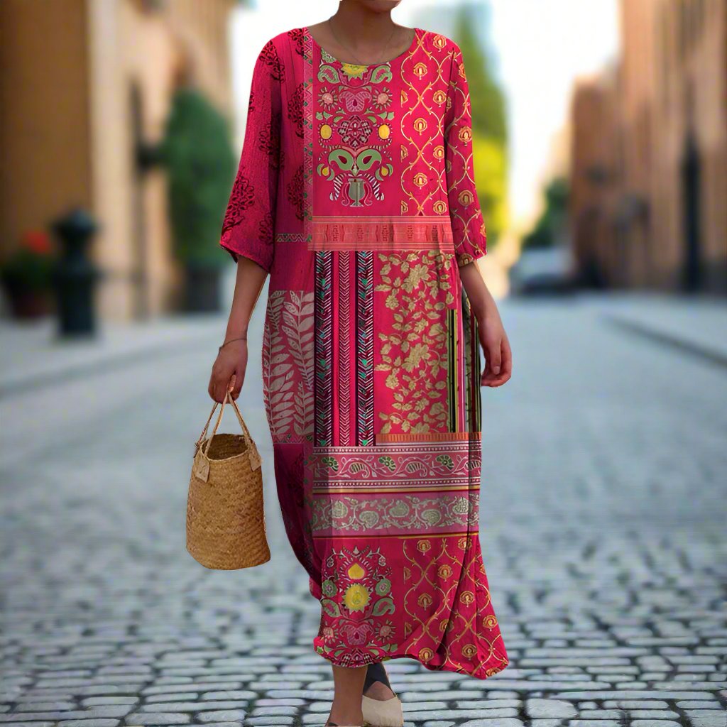 Sylis | Flowy Ethnic Dress