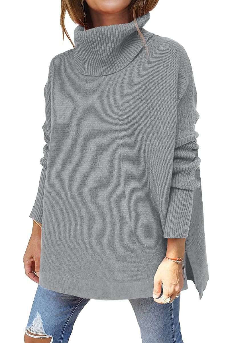 Sylis | Women's Tricot Sweater With Stand Collar