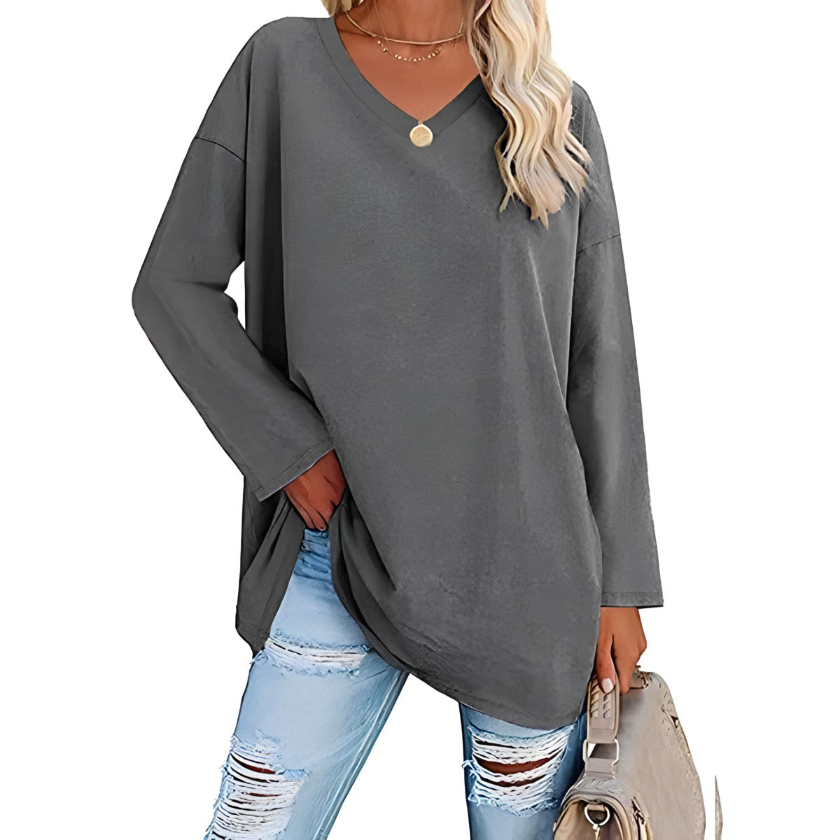 Sylis | Relaxed V-Neck Sweater