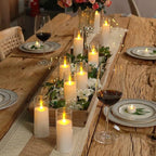 Flameless Acrylic Candle 9-Piece Set