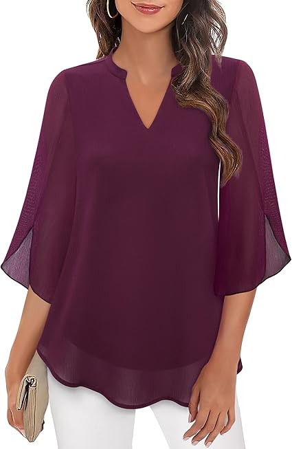 Sylis | Double Layers Chiffon Blouse