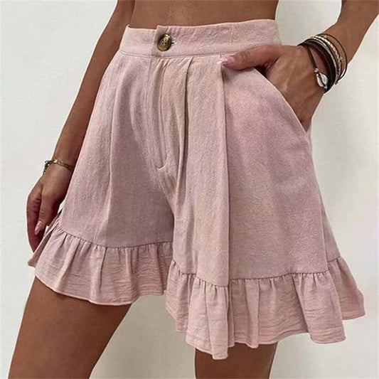 Sylis |  Flowy Ruffle Hem Shorts