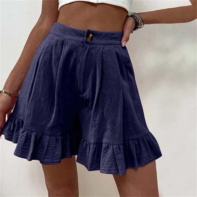 Sylis |  Flowy Ruffle Hem Shorts