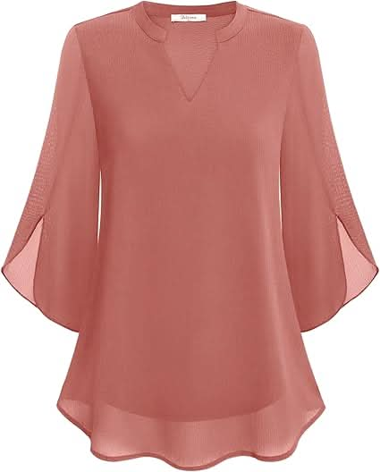 Sylis | Flowing Double-Layer Chiffon Blouse