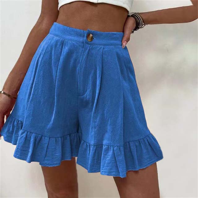 Sylis |  Flowy Ruffle Hem Shorts