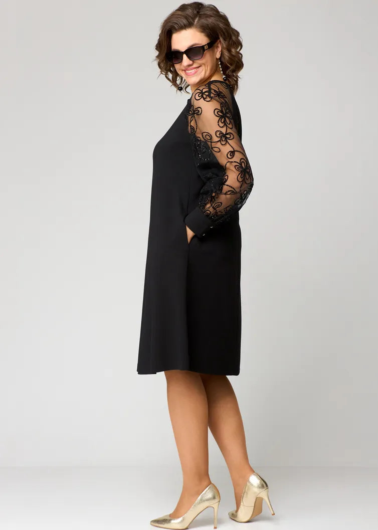 Sylis | Lace-Sleeve Dress