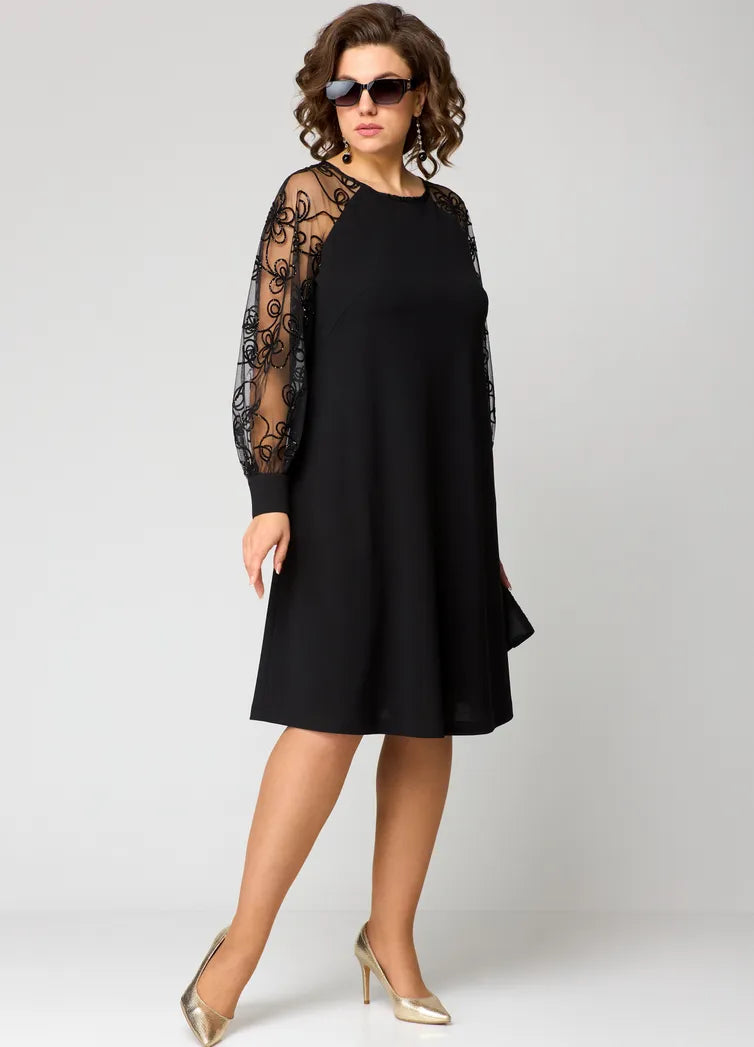 Sylis | Lace-Sleeve Dress