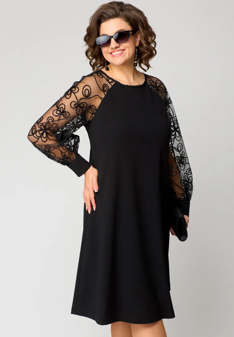 Sylis | Lace-Sleeve Dress