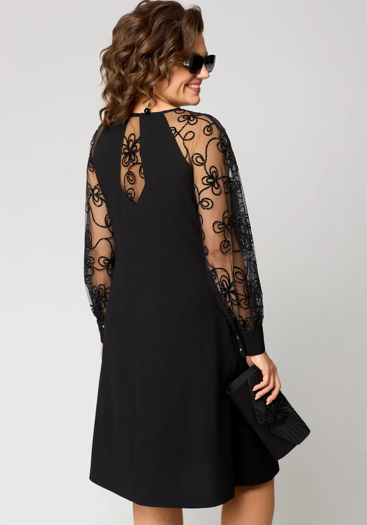 Sylis | Lace-Sleeve Dress