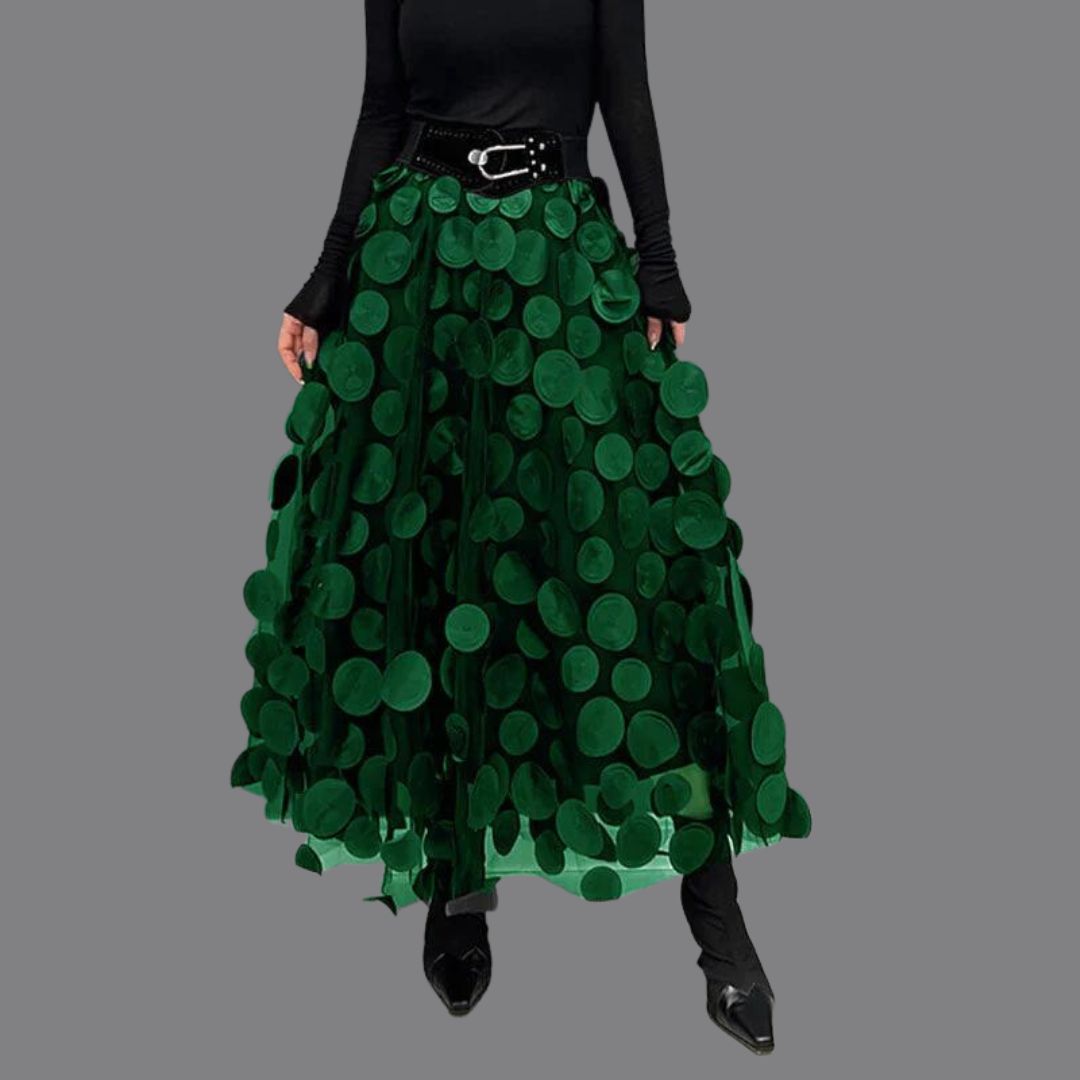 Sylis-Mode – Stylish chic long skirt with polka dots