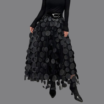 Sylis-Mode – Stylish chic long skirt with polka dots