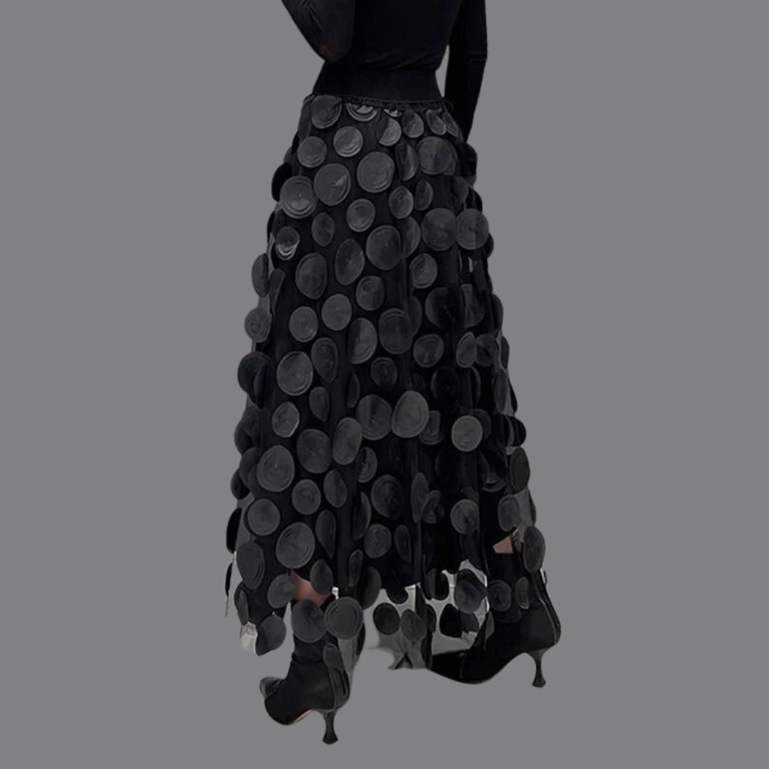 Sylis-Mode – Stylish chic long skirt with polka dots